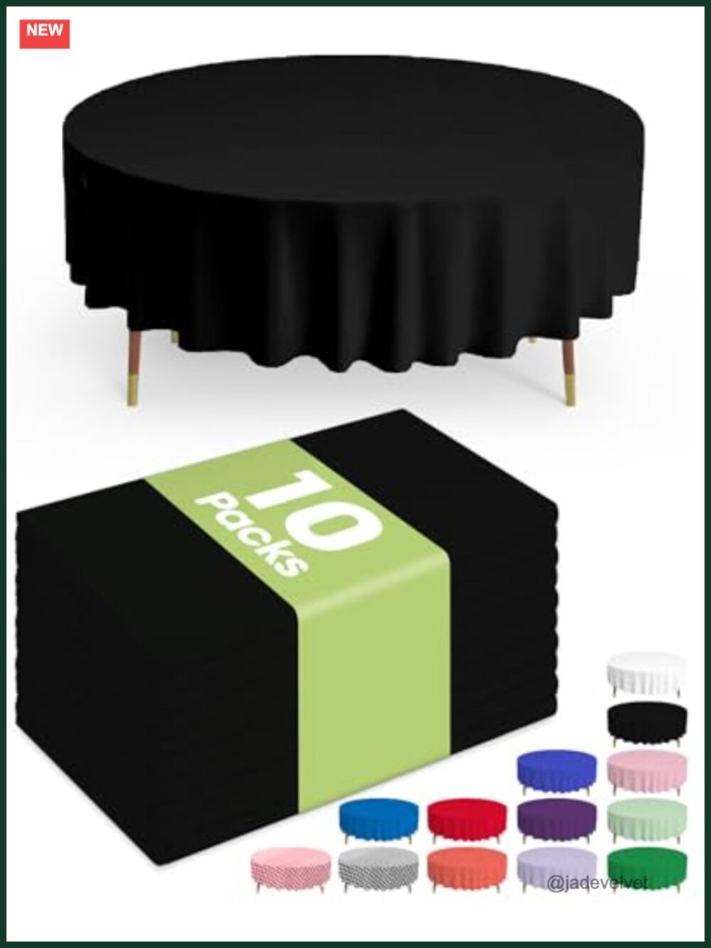 Disposable Plastic Tablecloth 84-inch Round PEVA Leakproof Halloween Party